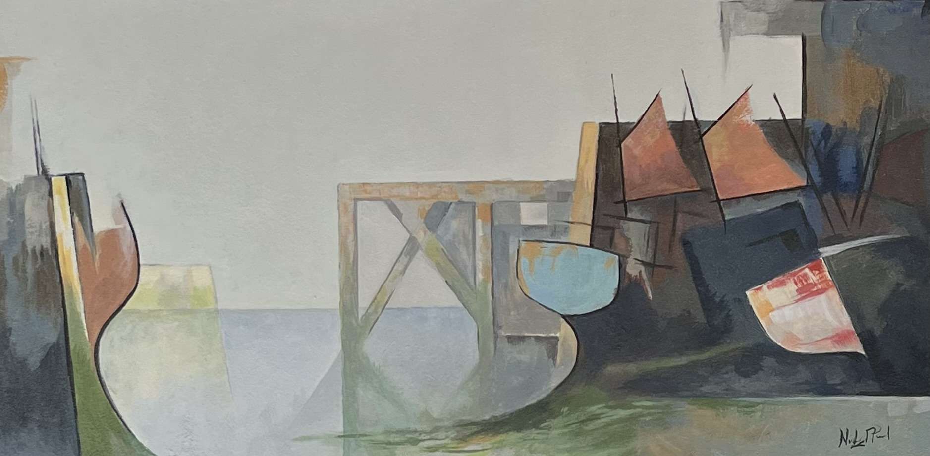 Morning Harbour Shapes No.2 - Nick Praed