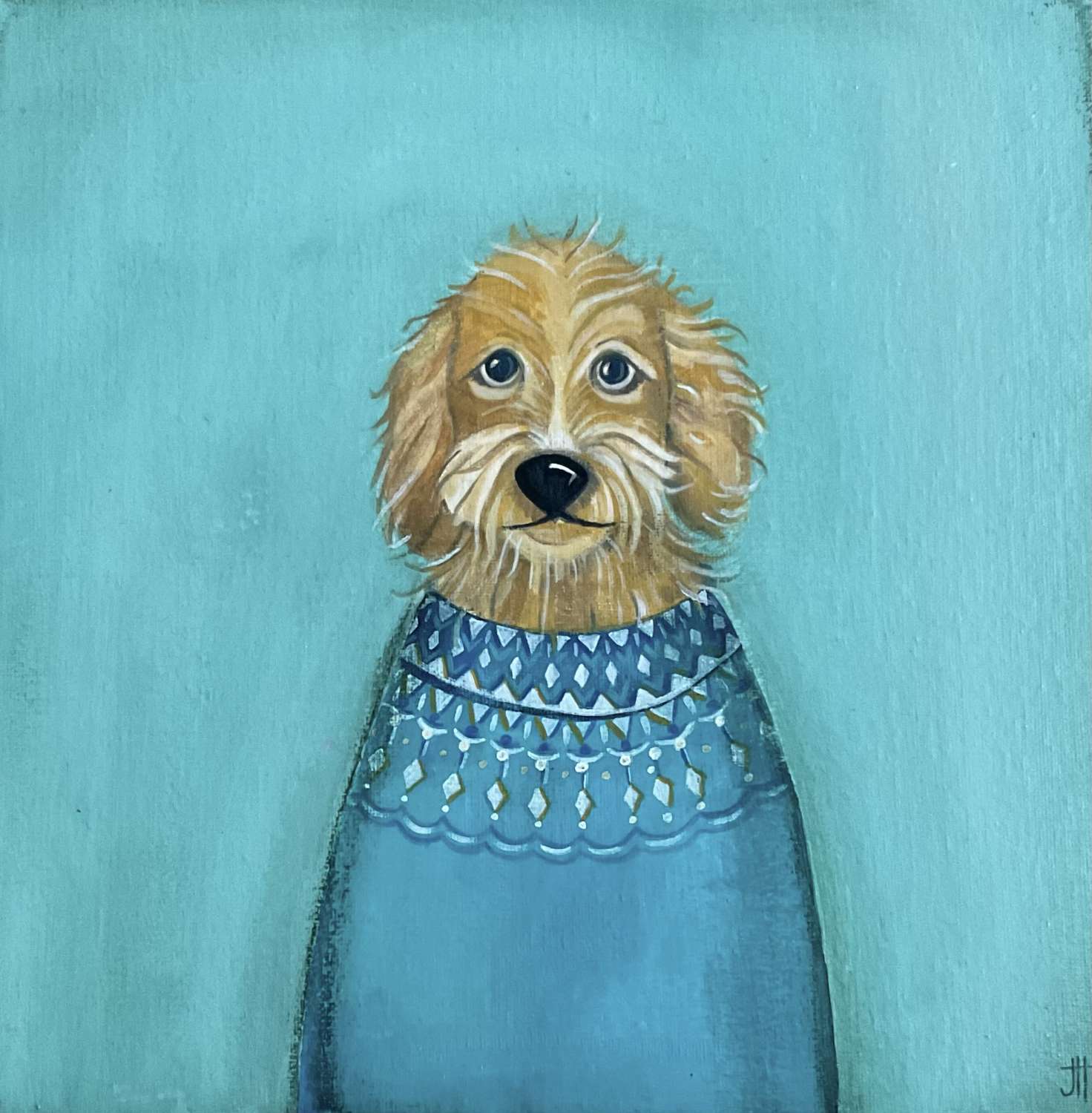 Wee Morag In Her New Jumper - Jackie Henderson 