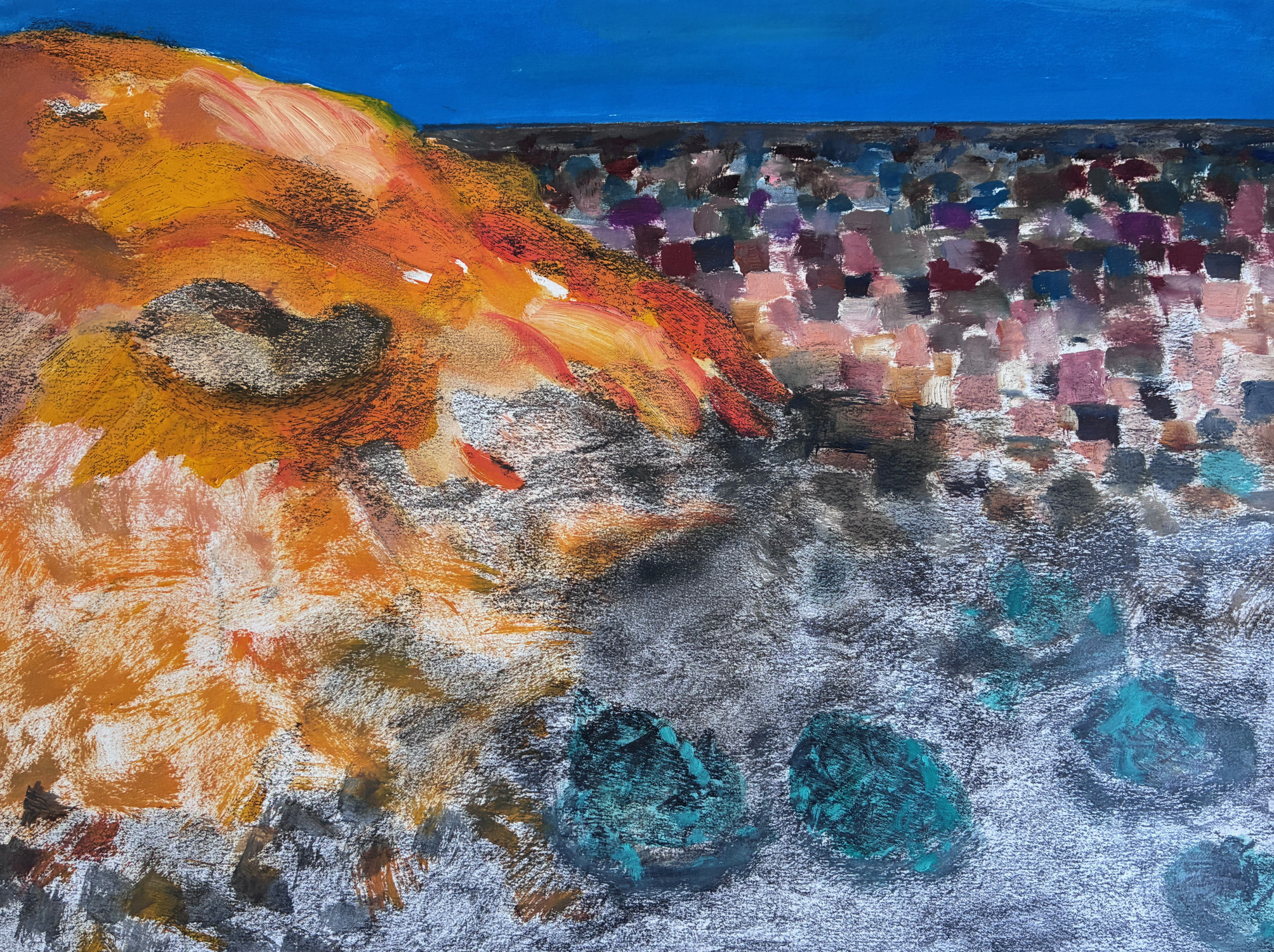 Lanzarote - Orange Flame and Patchwork - Max Aiken