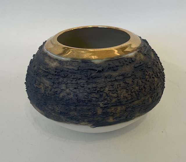 Textured Orb with gold lustre - Alex McCarthy