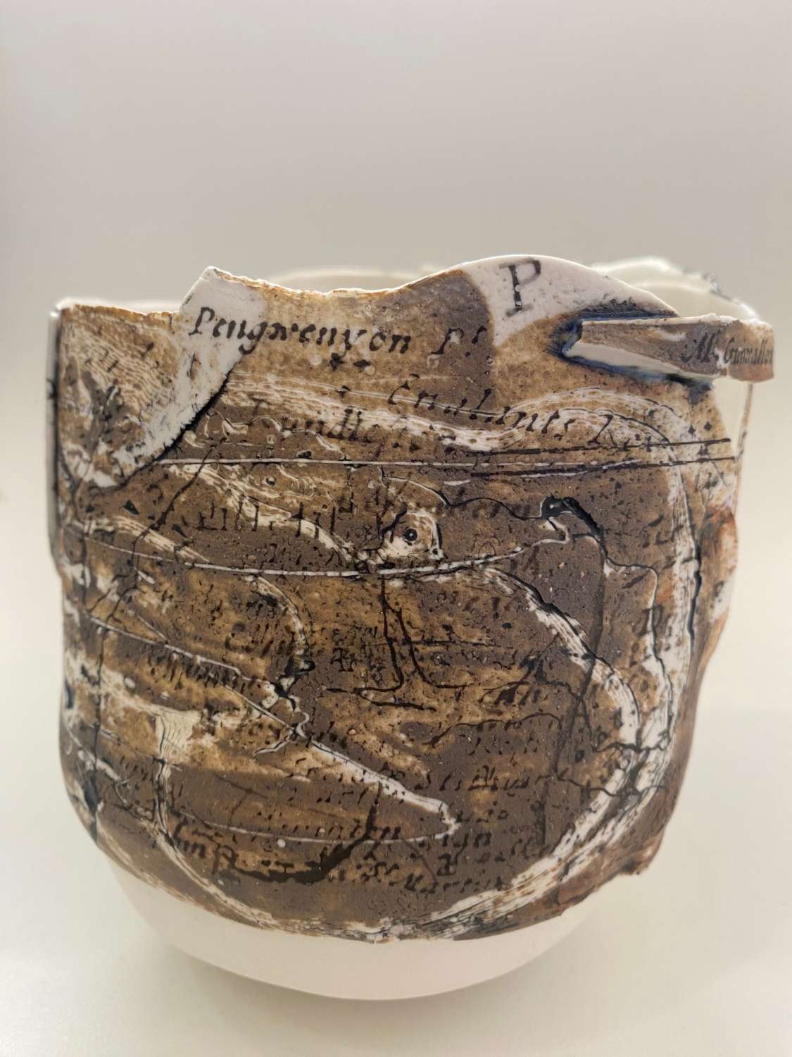 Plymouth to Rame Head - small cylinder - Bridget Macklin
