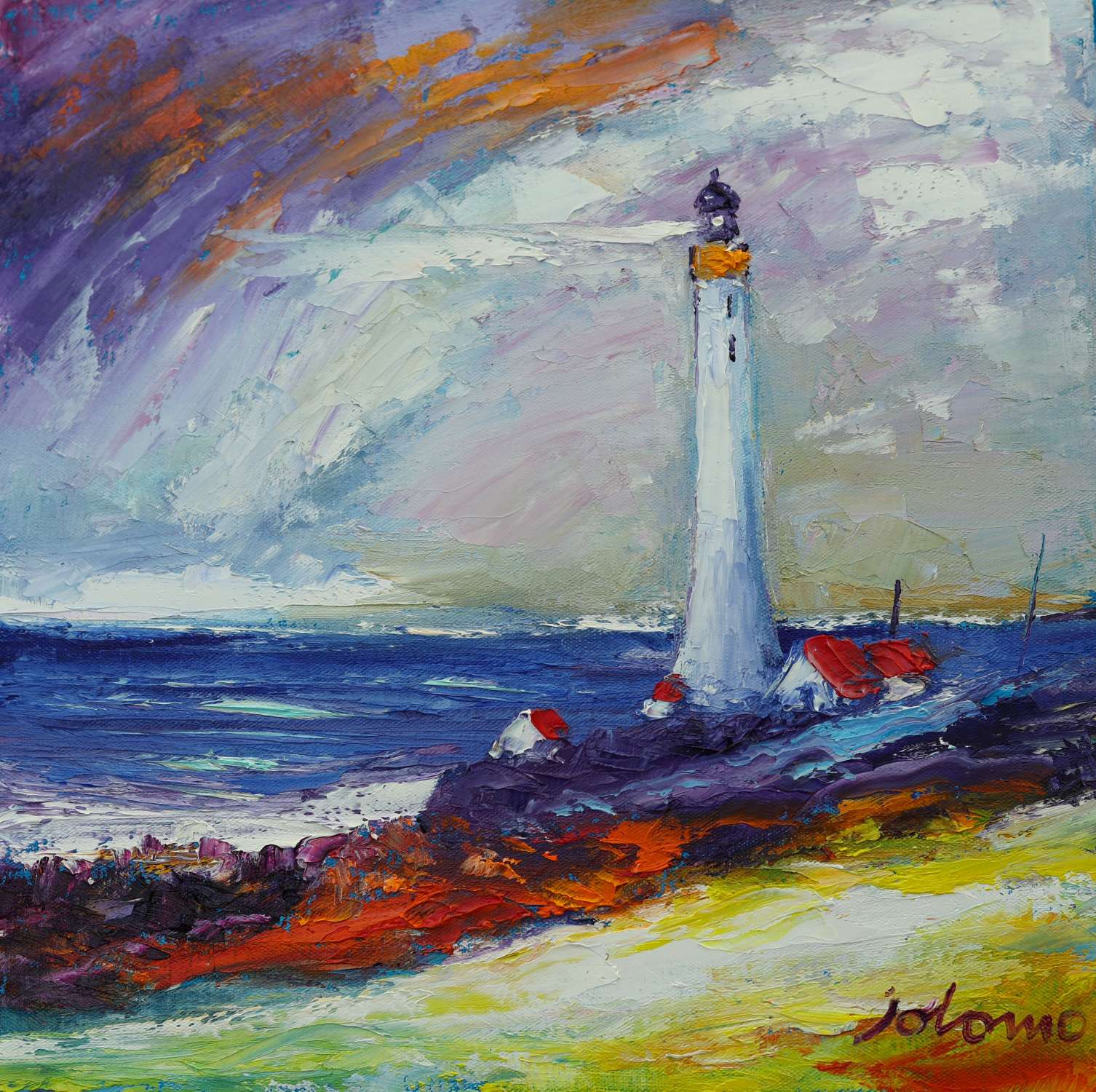 Rain coming in on Scurdieness Light Montrose