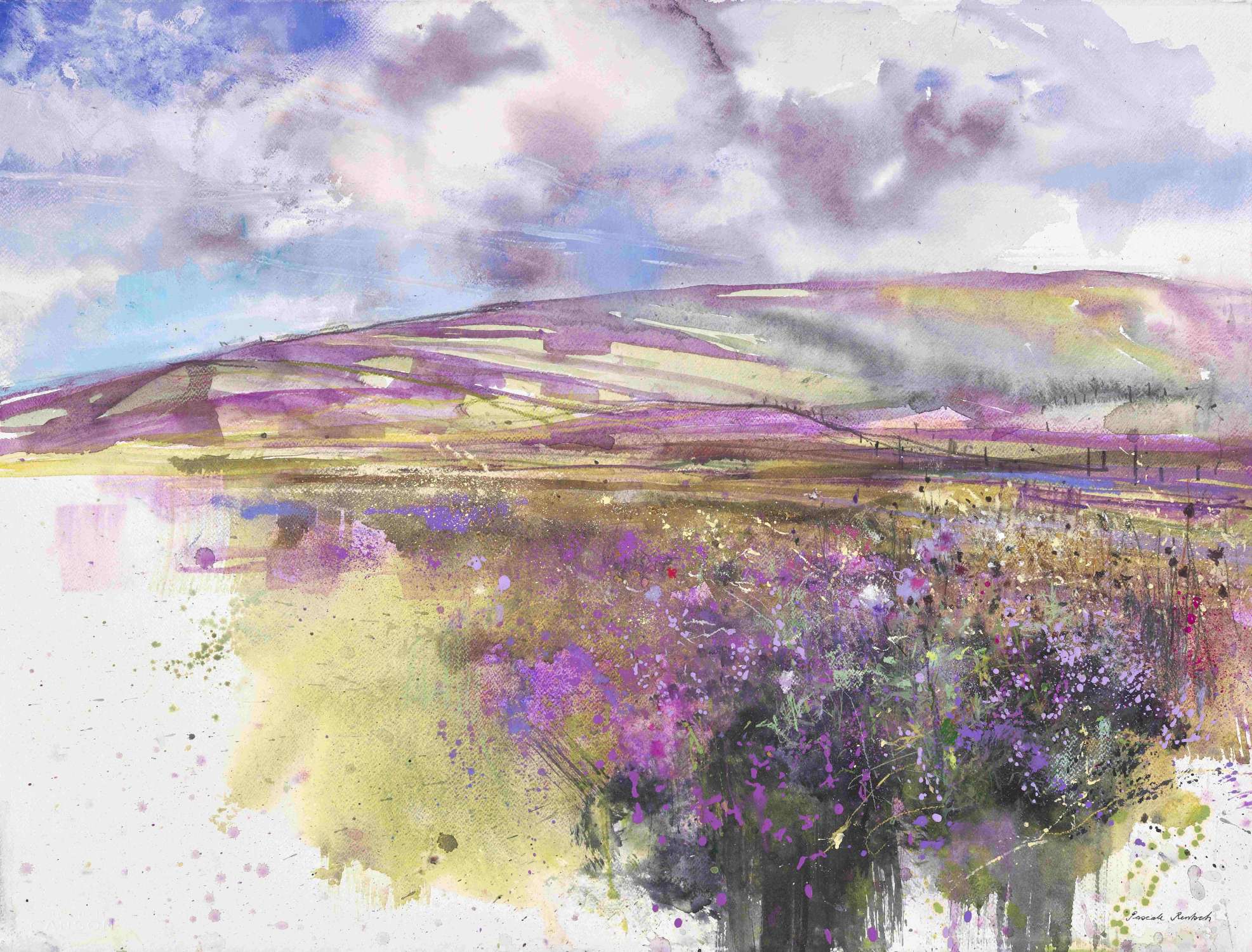 Heather Colours and Moving Clouds
