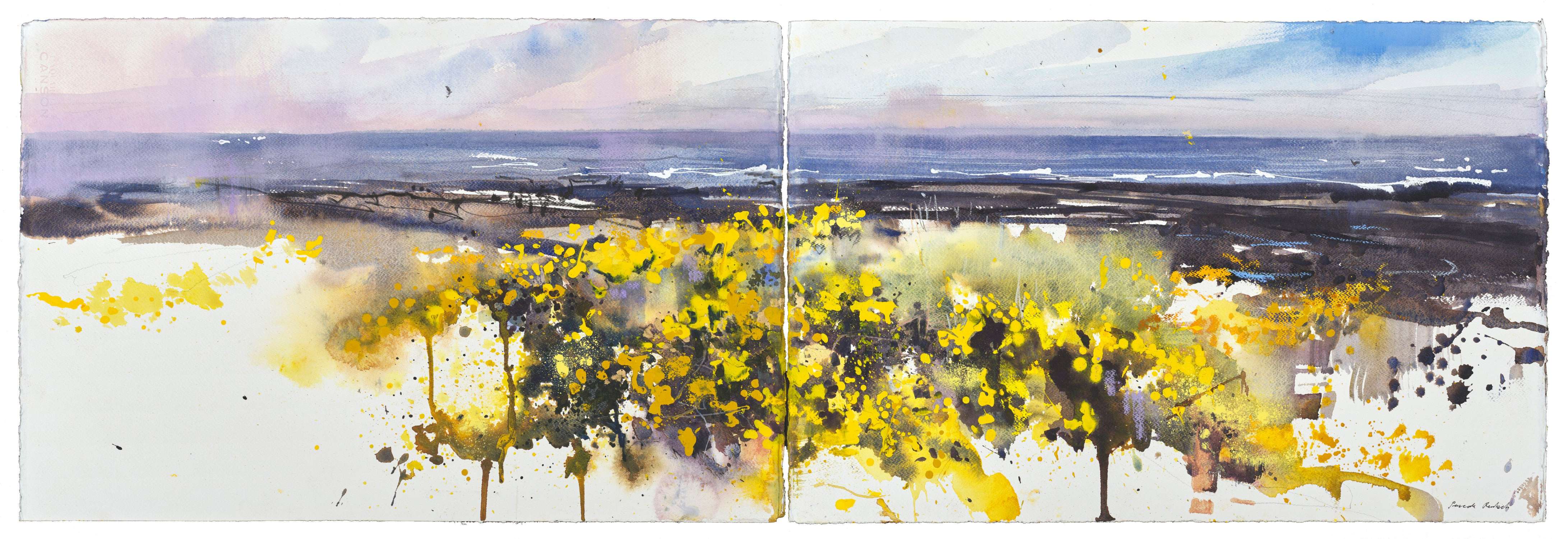 A Ribbon of Yellow (Diptych)