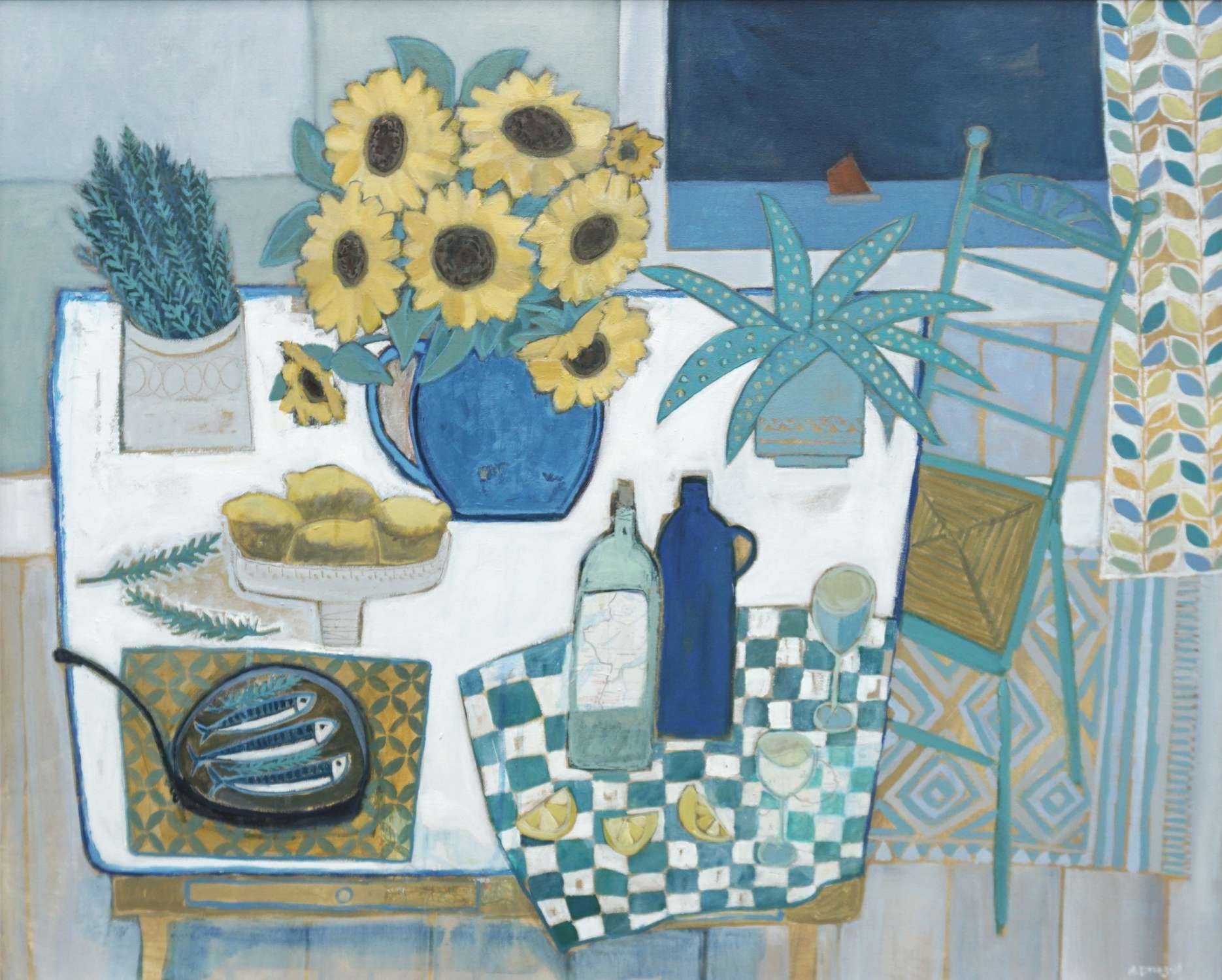 Sunflowers and Mackerel