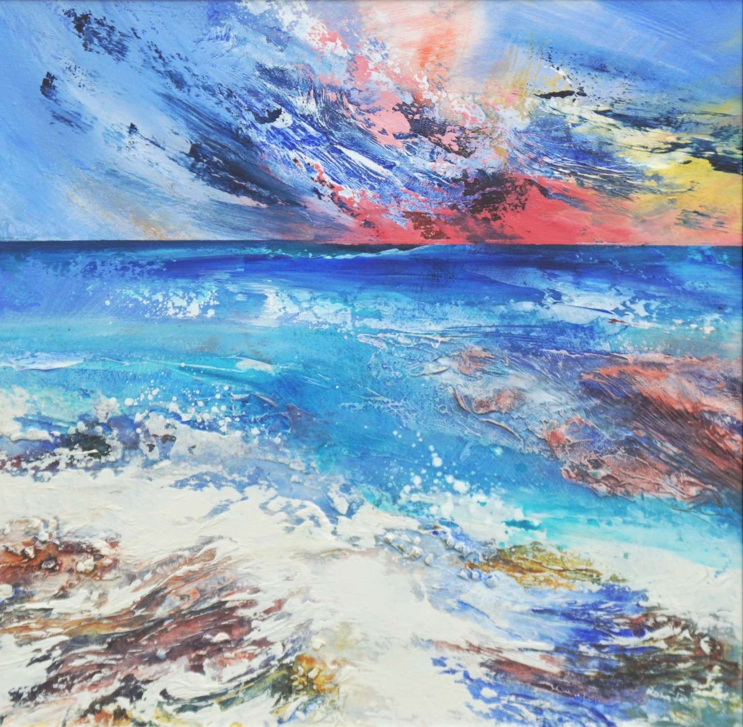 Rocks and Seaspray, Iona